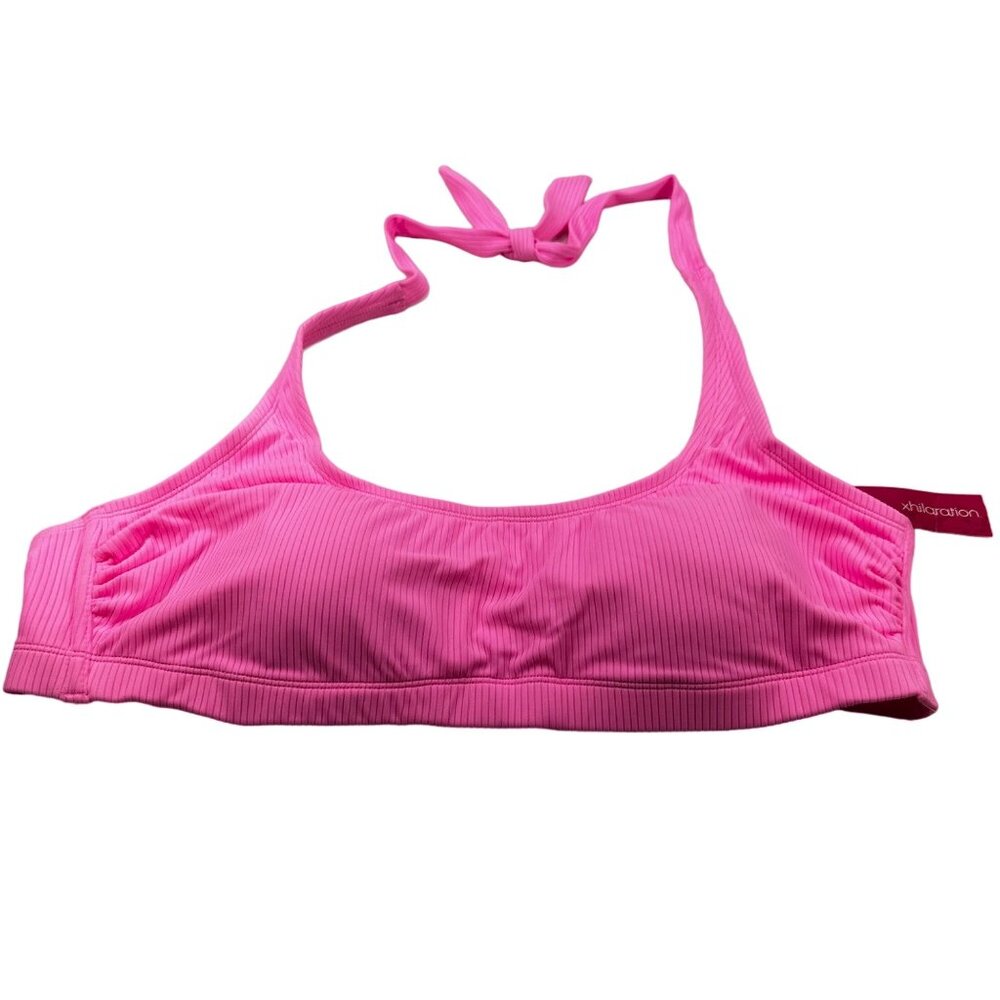 Xhilaration Women's Size 18W Swim Top Lightly Lined Pink New With Tags